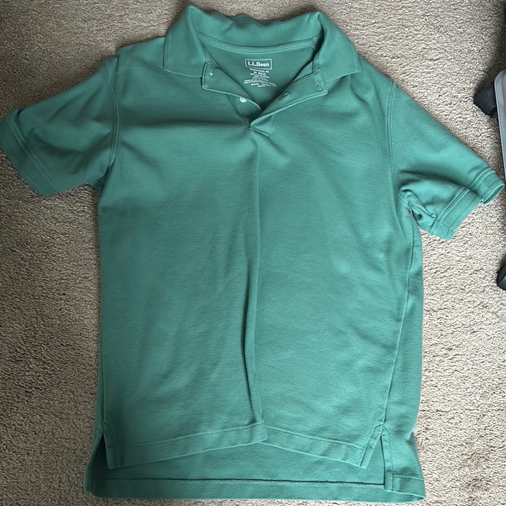 L.L. Bean Green Polo Shirt